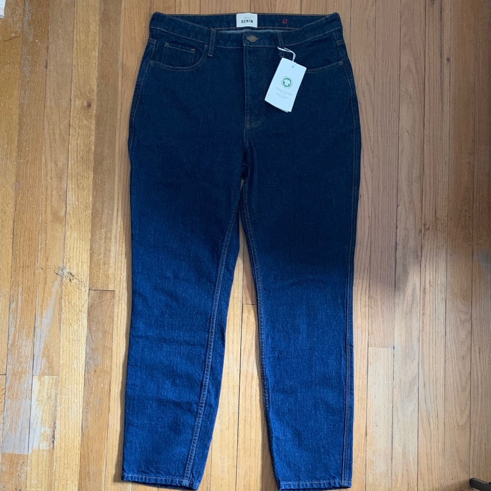 NWT Sézane Brut Sexy Tall Jeans in Indigo - EU 42 US 10 / 12